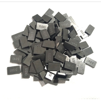 20x12x3 15x10x5の炭化タングステンは石切り場の石のためのヒントSS10をろう付けした