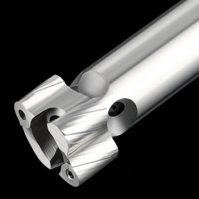 Hrc 45の逆のフルートの炭化物の終わりのエンド ミルのカッター40mm 16mmのすねのタイプ