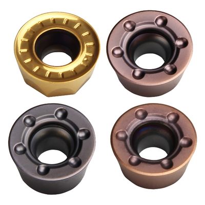 電子製造における精密銅加工用、超硬質材と11°の角度を備えたRPMV CNCインサート