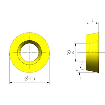 電子製造における精密銅加工用、超硬質材と11°の角度を備えたRPMV CNCインサート