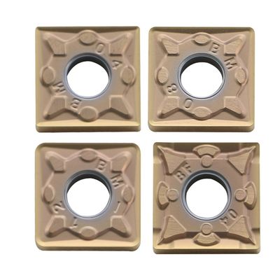 SNMGモデル 超硬CNCインサート 0°角度、±0.08～±0.18公差、直径4.76mm～7.94mmの機械加工用