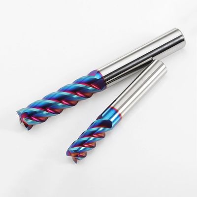 ステンレス鋼の加工のためのnACo4コーティングを持つ4フルートワルフタンカービッドエンドミール