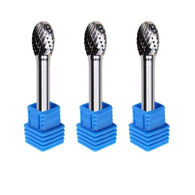 6mmのタイプE Seの形の炭化タングステンは1/4インチのすねの端の回転式ファイルを長くぎざぎざを付ける