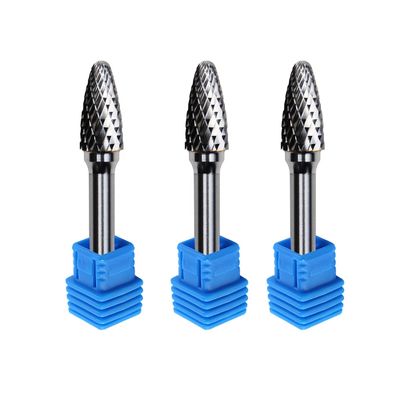 Seの楕円形の卵C1225 6mmの回転式炎は8mm回転炭化タングステンのぎざぎざを形づける