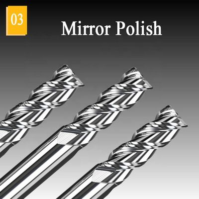 1mm CNCの炭化タングステンのエンド ミルHrc55のアルミニウム エンド ミルの製造所は用具を切った